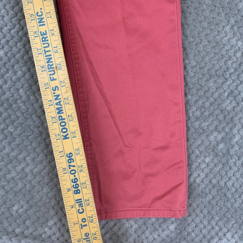Brooks Brothers Advantage Chino Pants Mens 32x30 Salmon Pink Stretch Lightweight - Picture 9 of 10